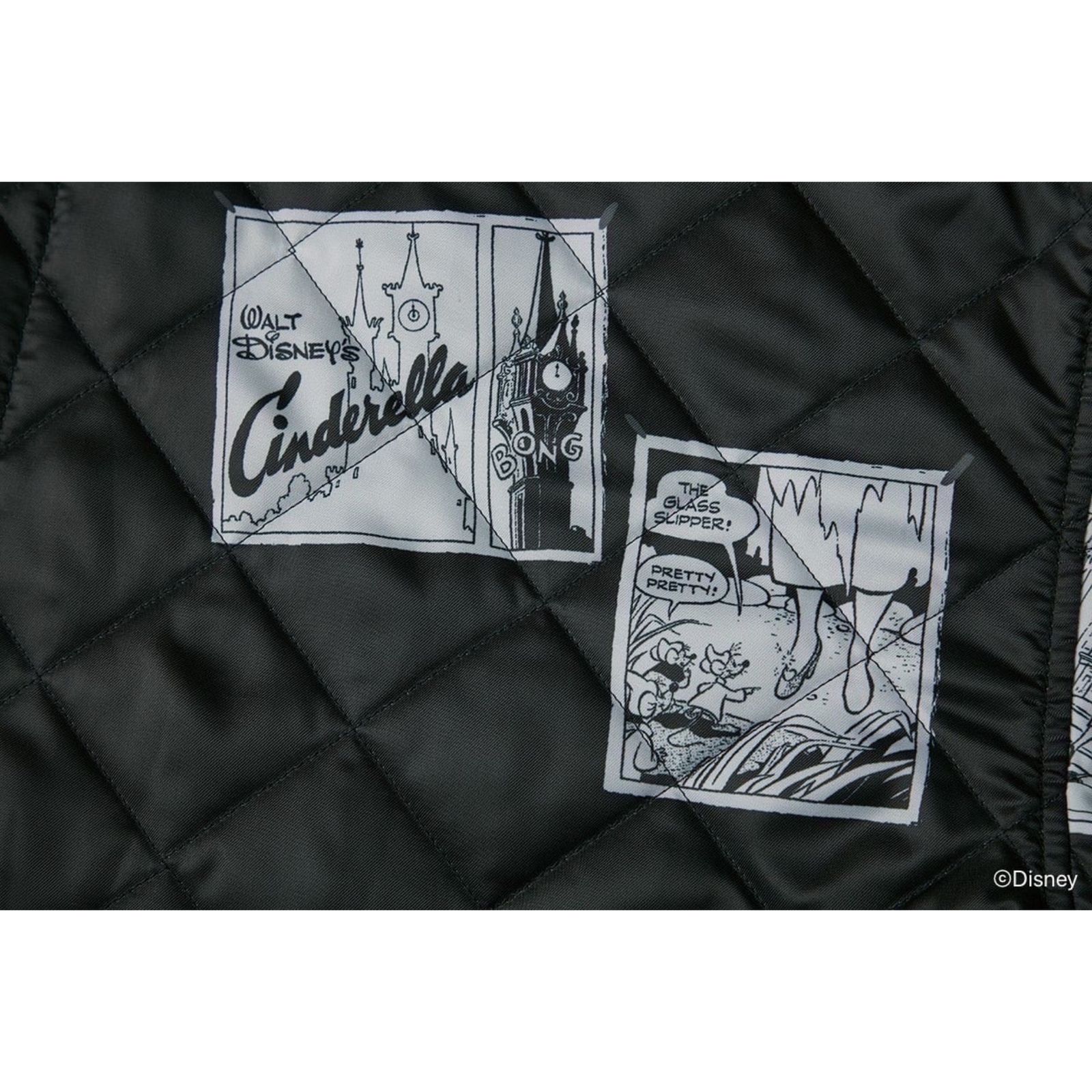 DISNEY CINDERELLA PORTER CLASSIC BLACK COLLECTION MEN’S 2 WAY JACKET (BLACK) - シンデレラ メンズ 2ウェイ ジャケット