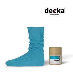 Cased Heavyweight Plain Socks -5th Collection- (TURQUOISE) | 専用ケース付き 厚手 靴下・ソックス