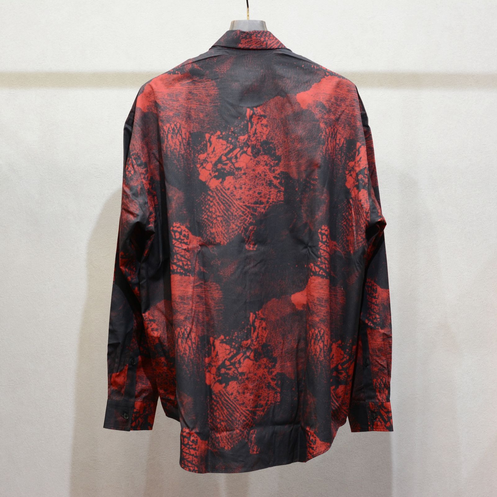Printed cotton oversized shirt ”