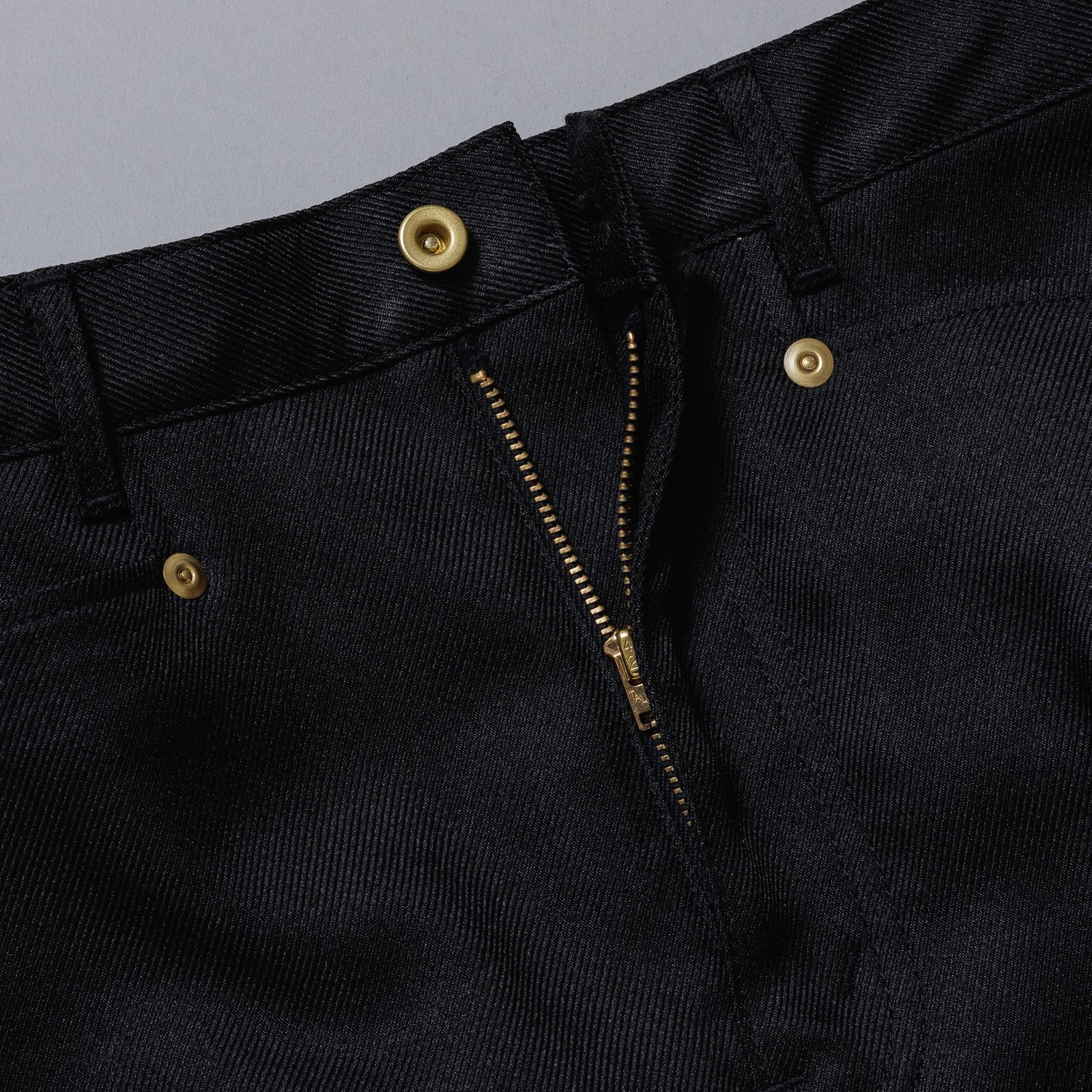 Polyester Flare Pants "B949" (BLACK) / ポリエステル フレアパンツ