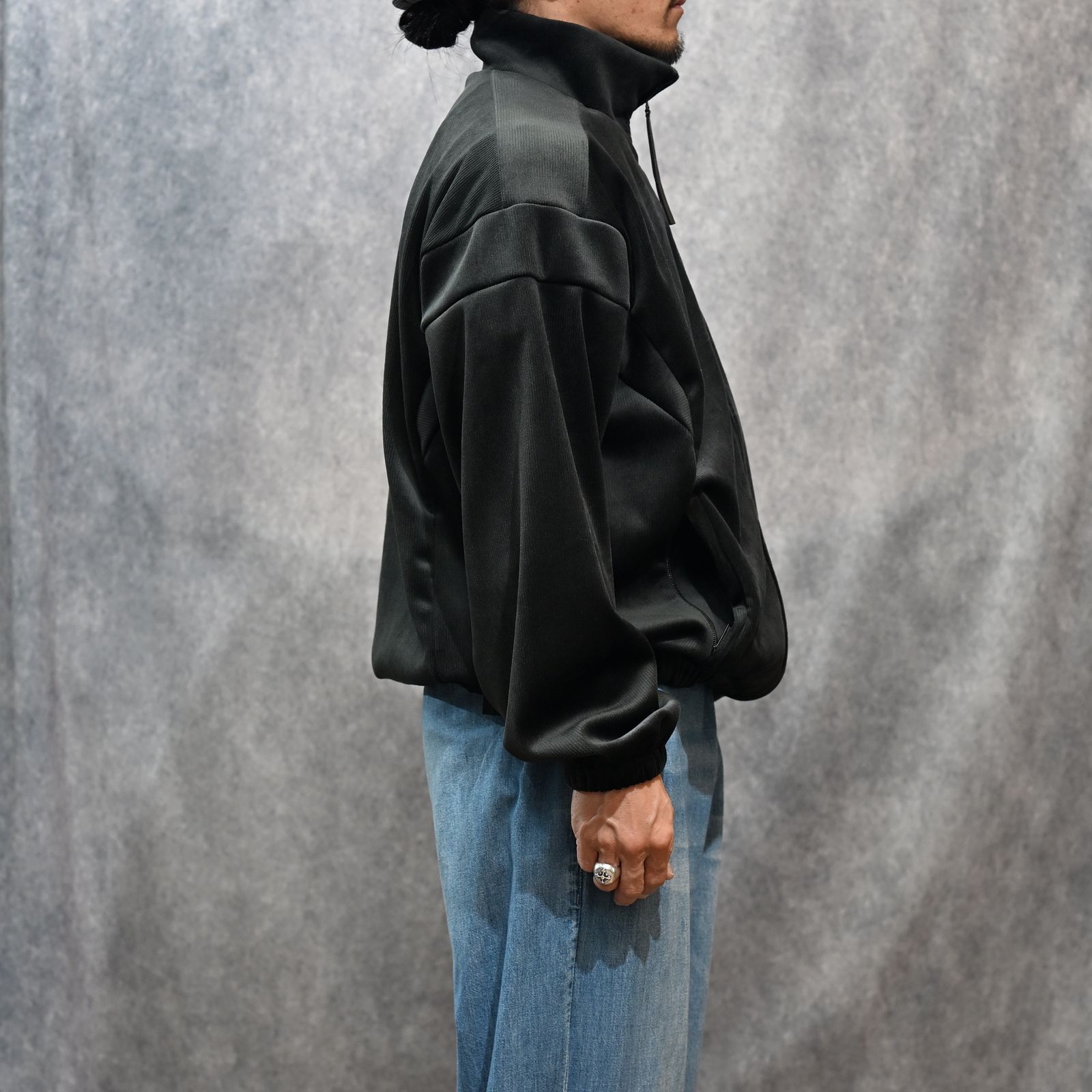 TRACK JACKET （BLACK）｜コーデュロイ トラックジャケット｜2252-BL08-008