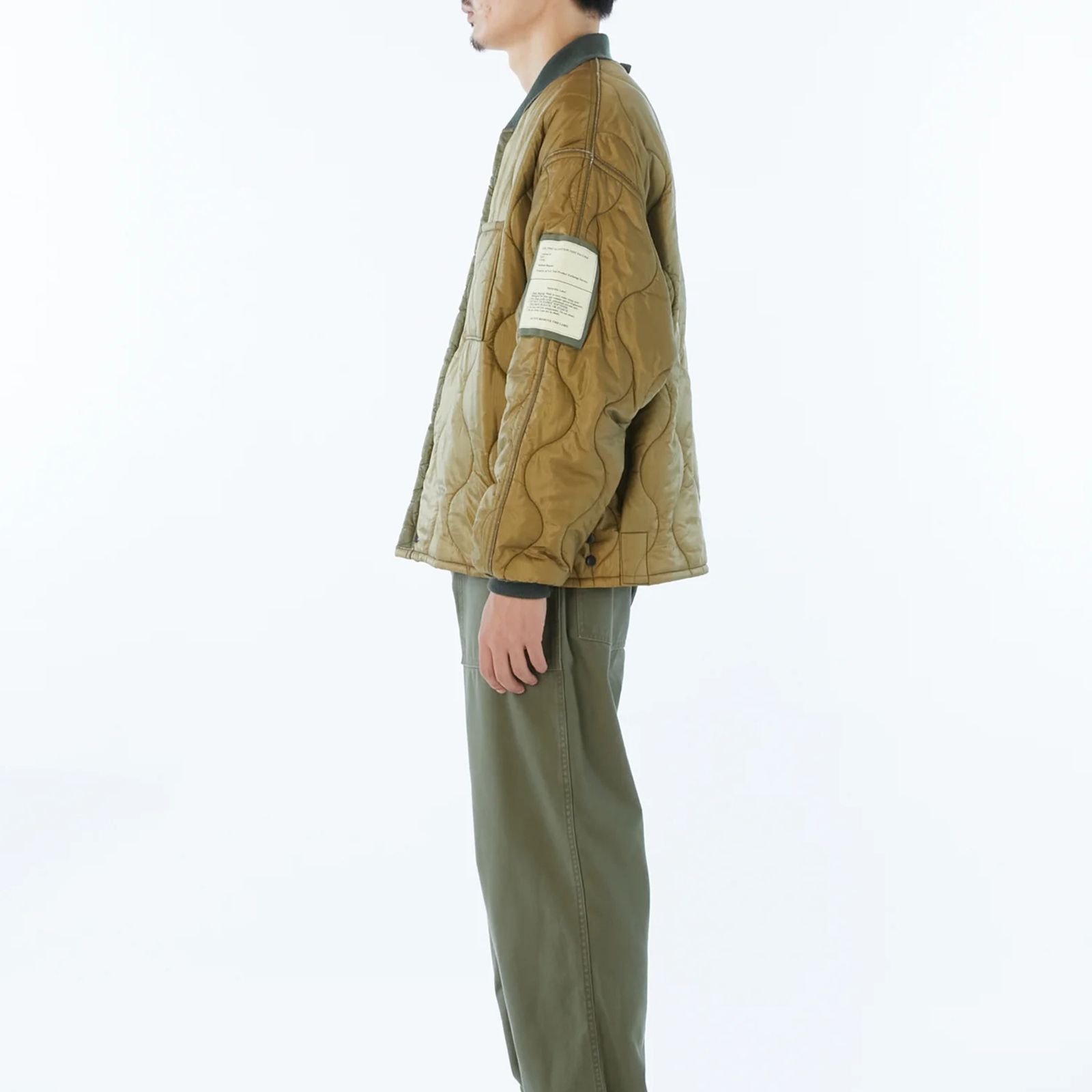 QUILTED JACKET （KHAKI / カーキ） ミリタリーブルゾン｜9262-BL01-003