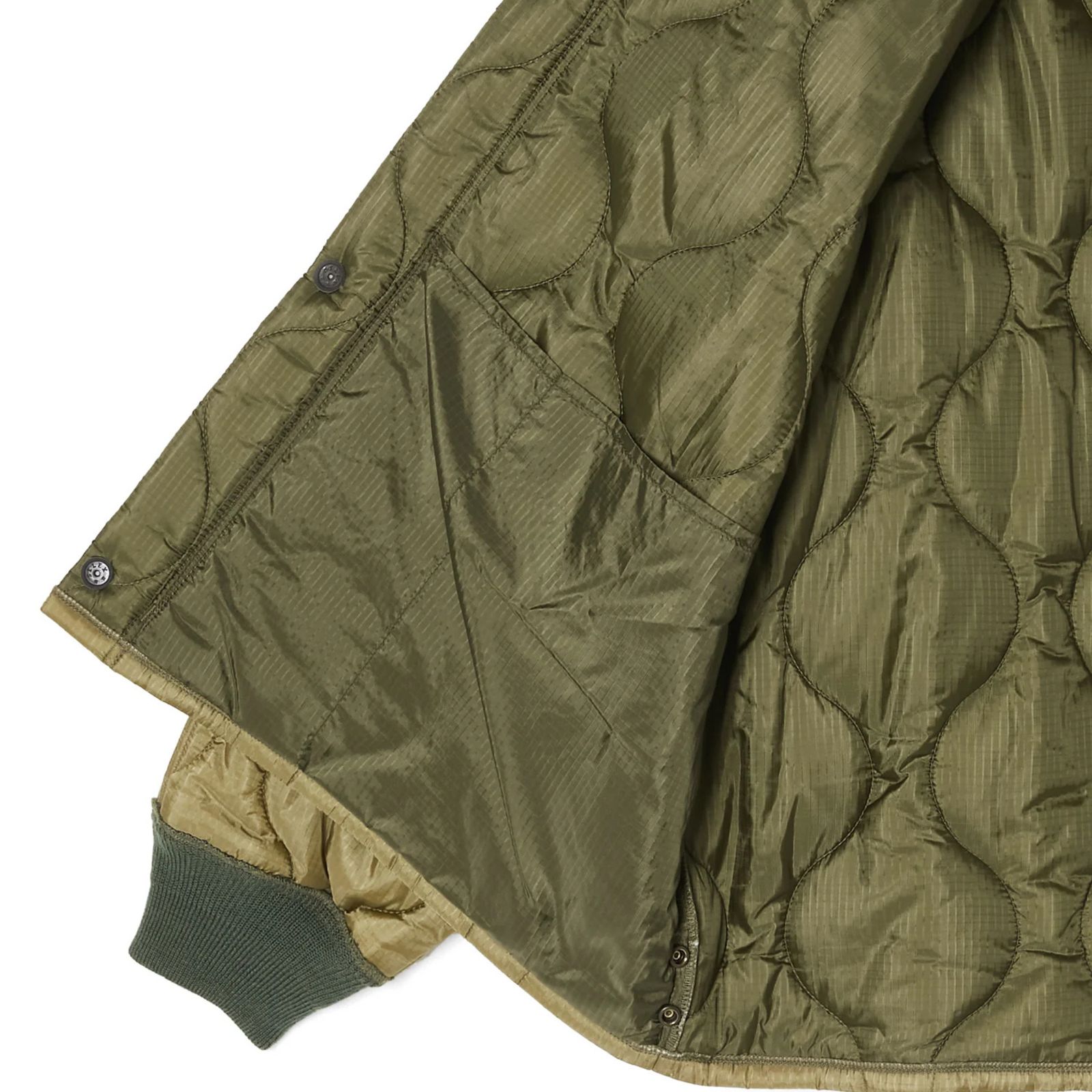 QUILTED JACKET （KHAKI / カーキ） ミリタリーブルゾン｜9262-BL01-003