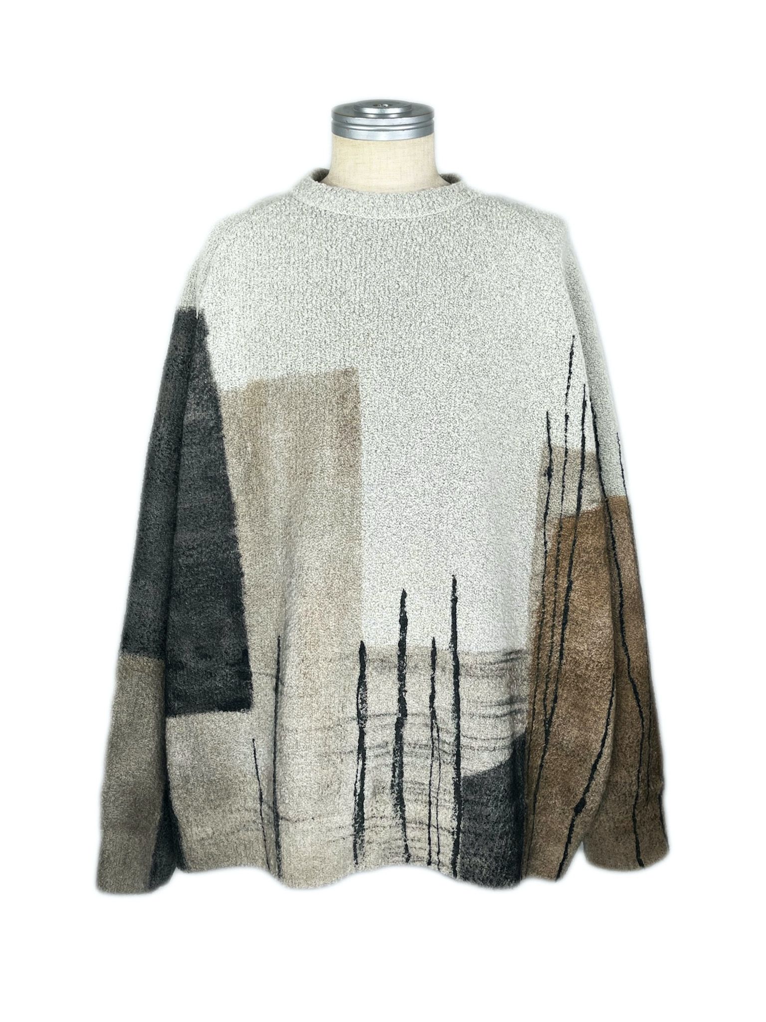 ラグランスリーブセーター / LB22AW-KN01-HP (BALM×LANDSCAPE)