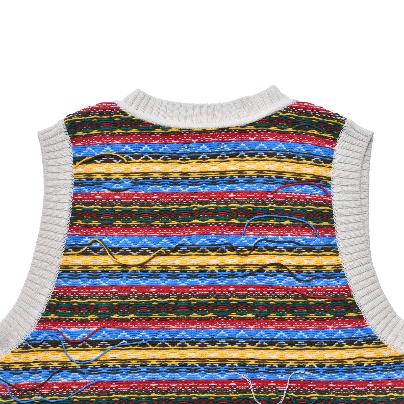 Inside-out Fair Isle Knit Vest （WPT）｜ニット ベスト｜2603-6002