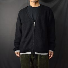 モヘアニット ジップカーディガン （BLACK）