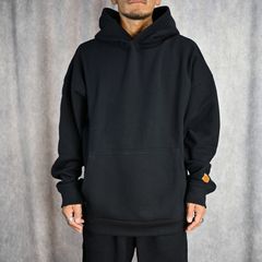 HOODIE SWEATSHIRT (BLACK) -  フーディー スウェット （ブラック） 1242-CS02-022