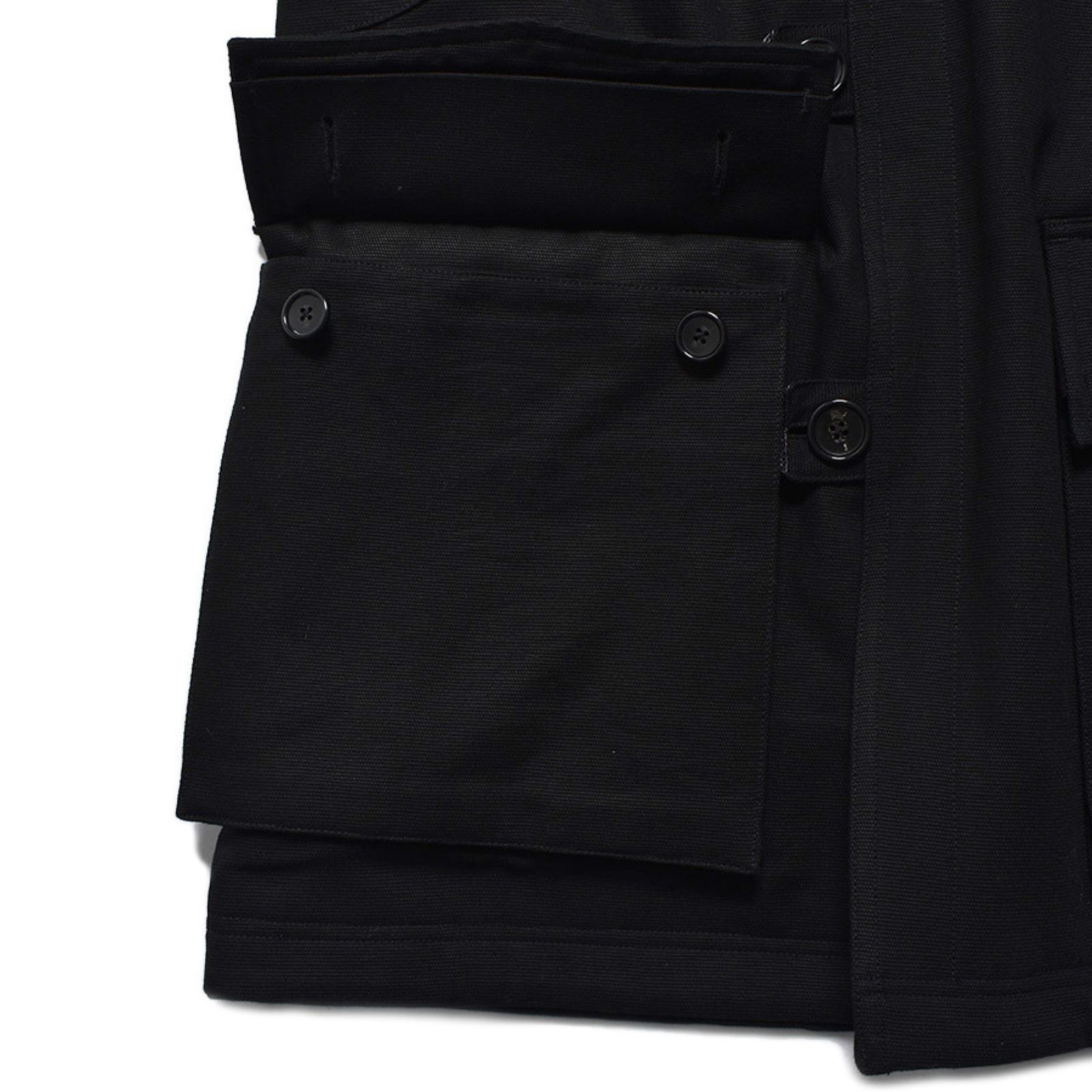 Mouton Collar Duck Military Haif CT （BLK）｜ムートンカラー ミリタリーハーフコート｜2511-9004