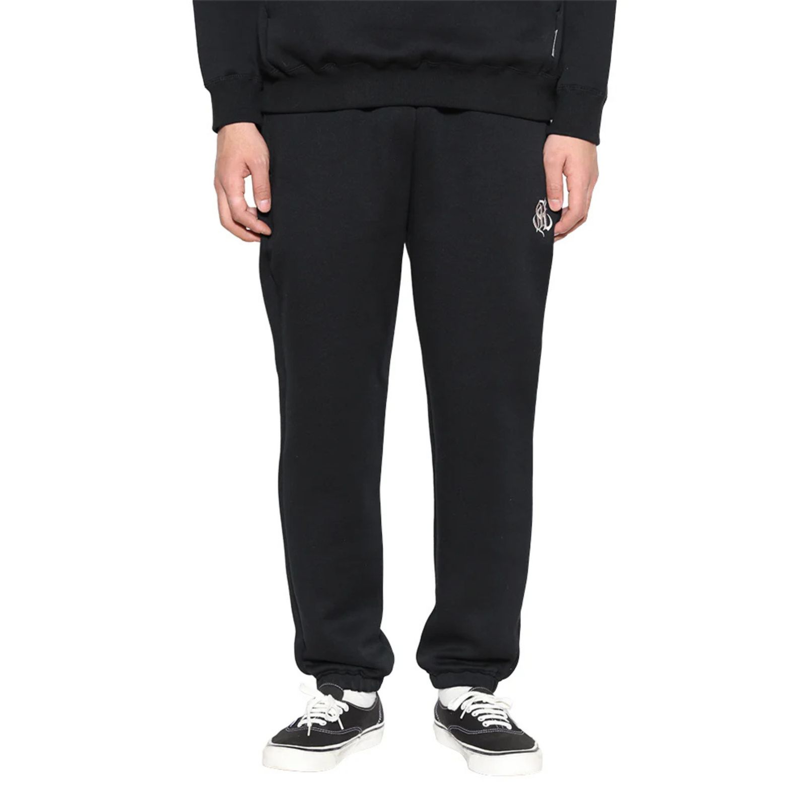 HIGH GAUGE DOUBLE KNIT SWEAT RELAX PANTS (BLACK)｜ダンボールニットスウェットパンツ｜CL-25AW020
