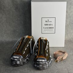 × Maison MIHARA YASUHIRO ステアレザースエード / MMYソール 製品染め スニーカー （BLACK/ブラック）