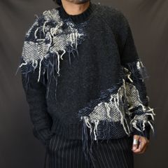 クロップドインターシャセーター / LB23AW-KN01-TRD-DA (IRON)