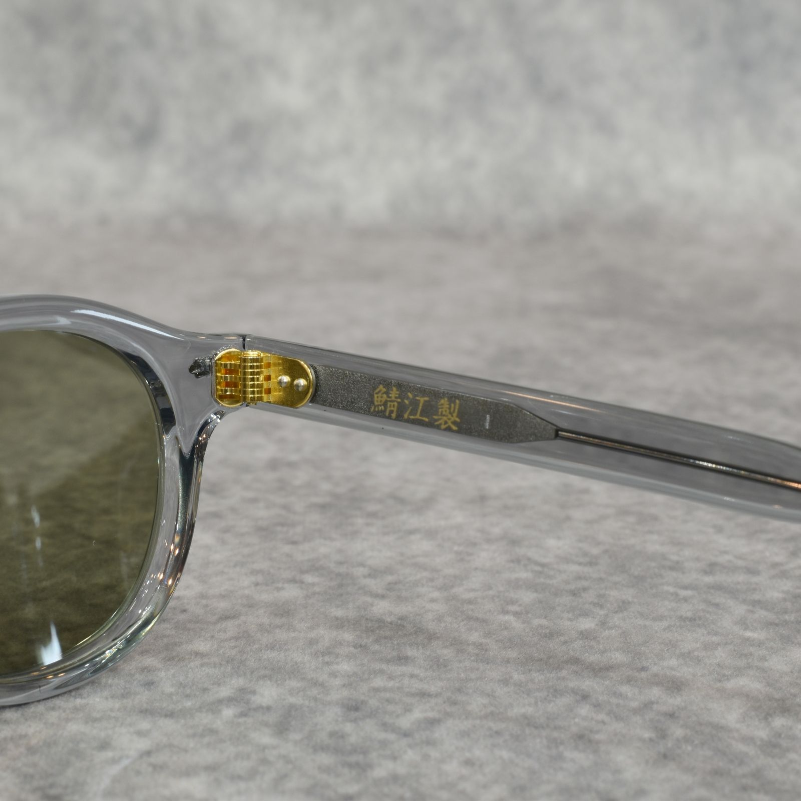 B/W TYPE GLASSES (CLEAR / GREEN)｜ボストン/ウェリントン サングラス｜CL-25AW002G