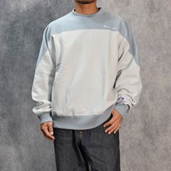 × Champion CREWNECK SWEAT （L.GRAY） / チャンピオン クルーネックスウェット （ライトグレー） /