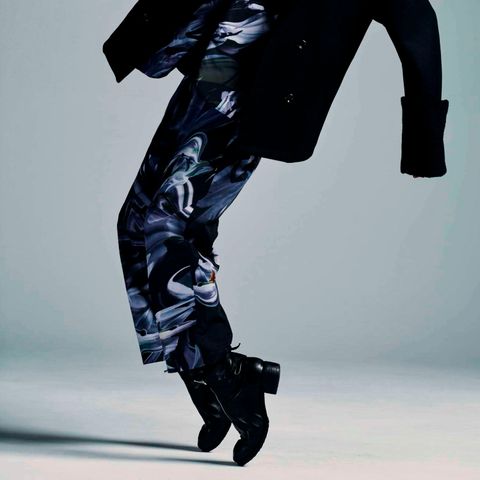hem string jogger pants (BLACK MIX) / ジョガーパンツ