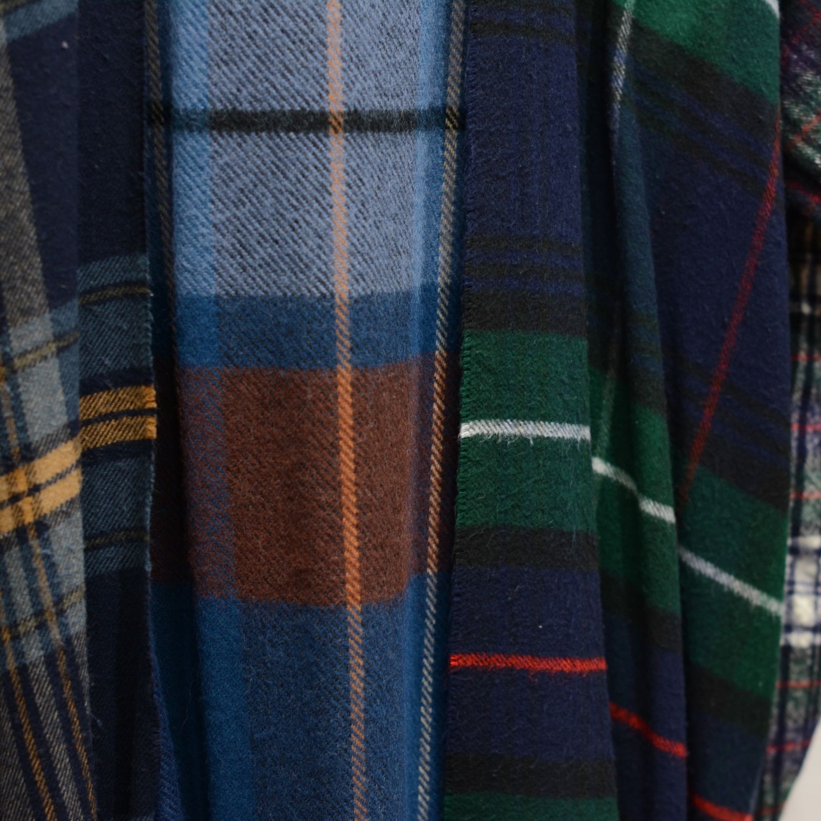 OLD PARK×MINEDENIM Check MufflerCardigan