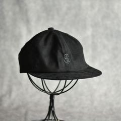 FAUX SUEDE CAP (BLACK) / フェイクスエード浅型キャップ
