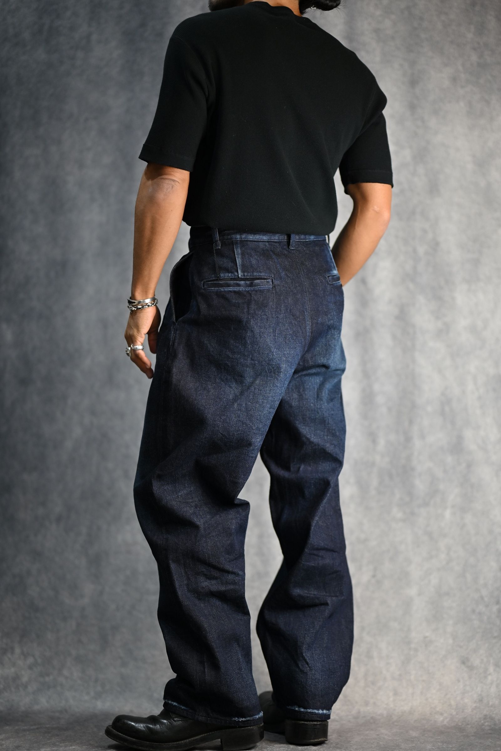 WTNB. Wide Work CPP （RGD） /  ワイド デニム パンツ （インディゴ） YWMND02SP