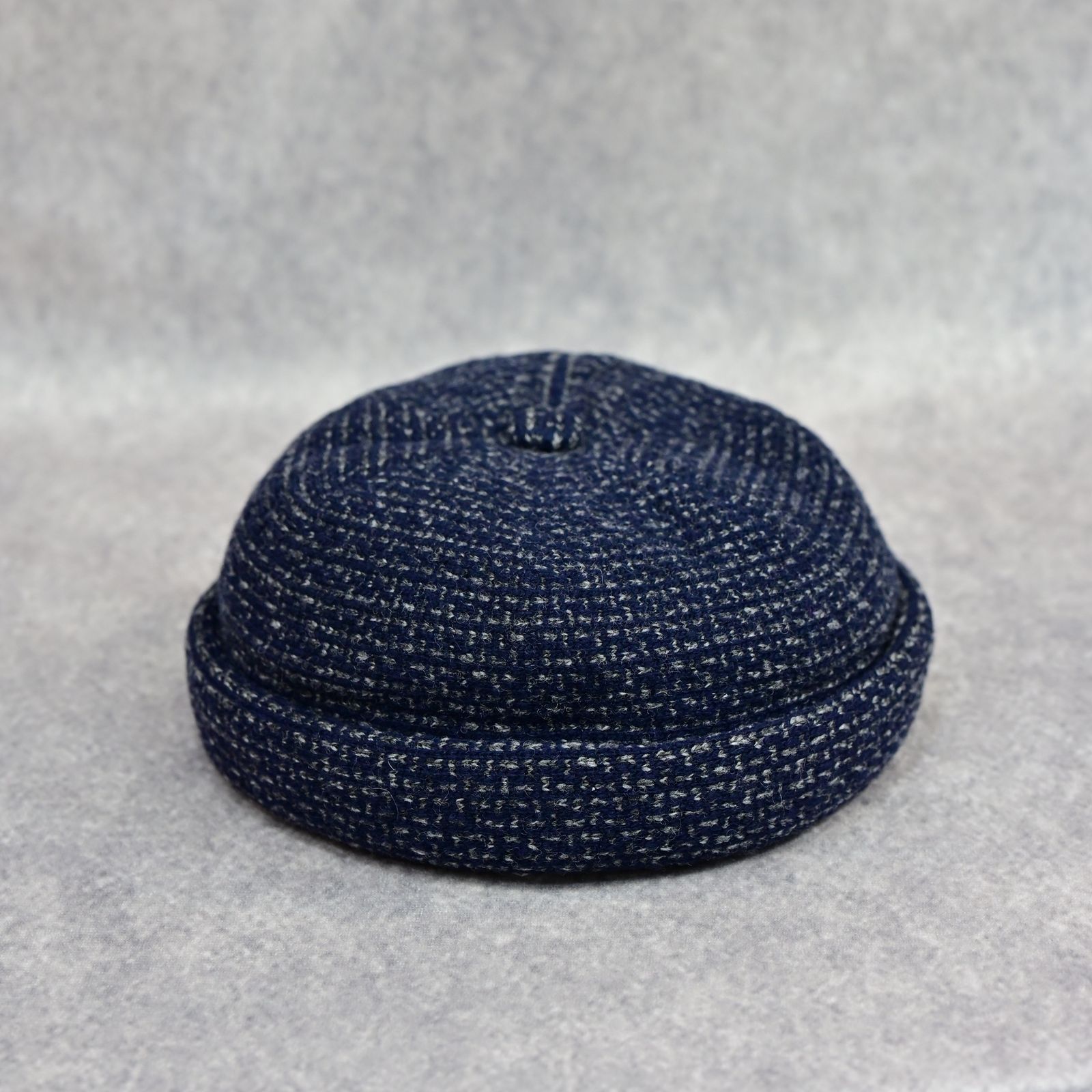 TWEED KNIT FISHERMAN’S CAP （BLUE）｜ツイード ニット フィッシャーマン キャップ （ブルー） PC-031-3651-40