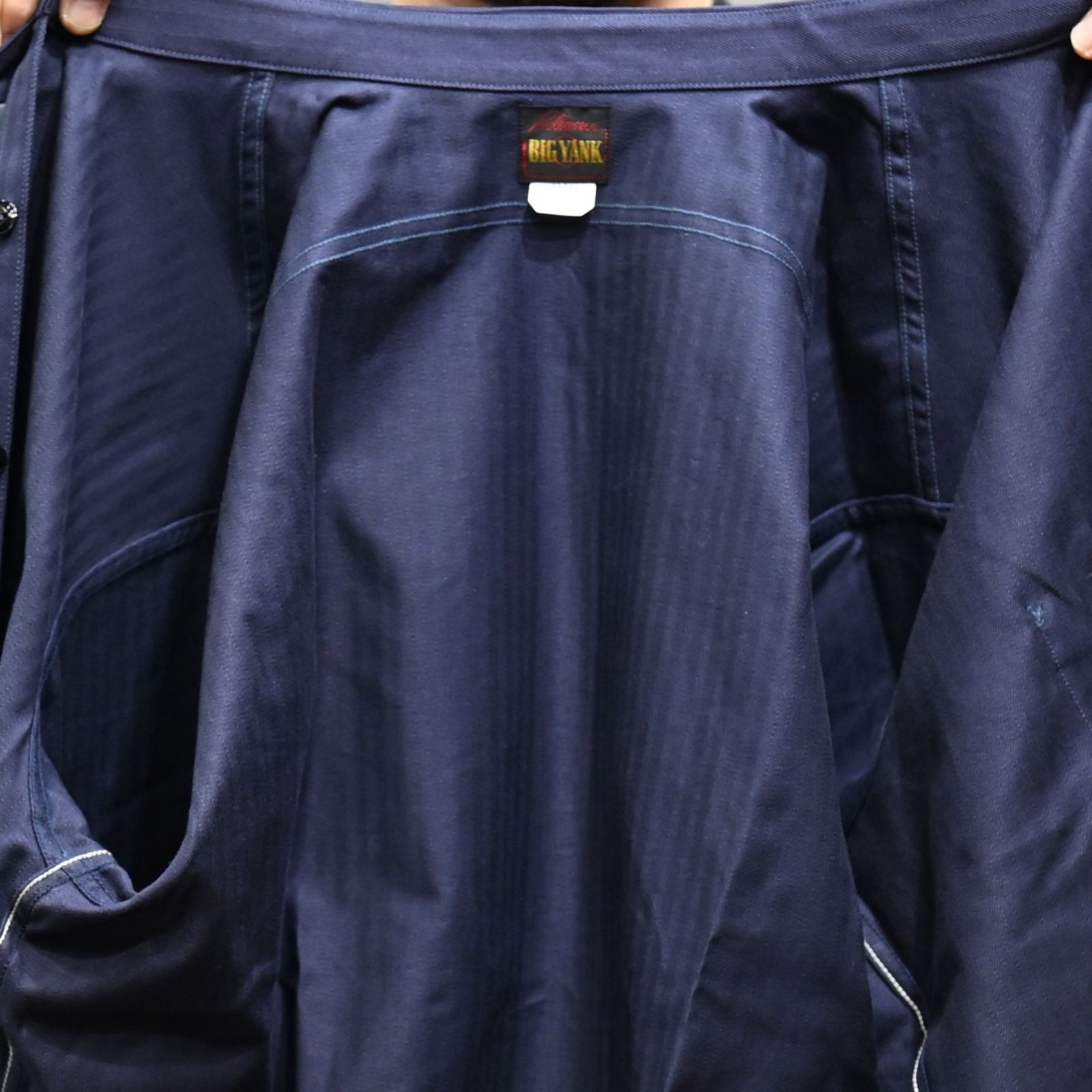 Y1944 HBT SHIRT （NAVY）｜ヘリンボーンシャツ （ネイビー）