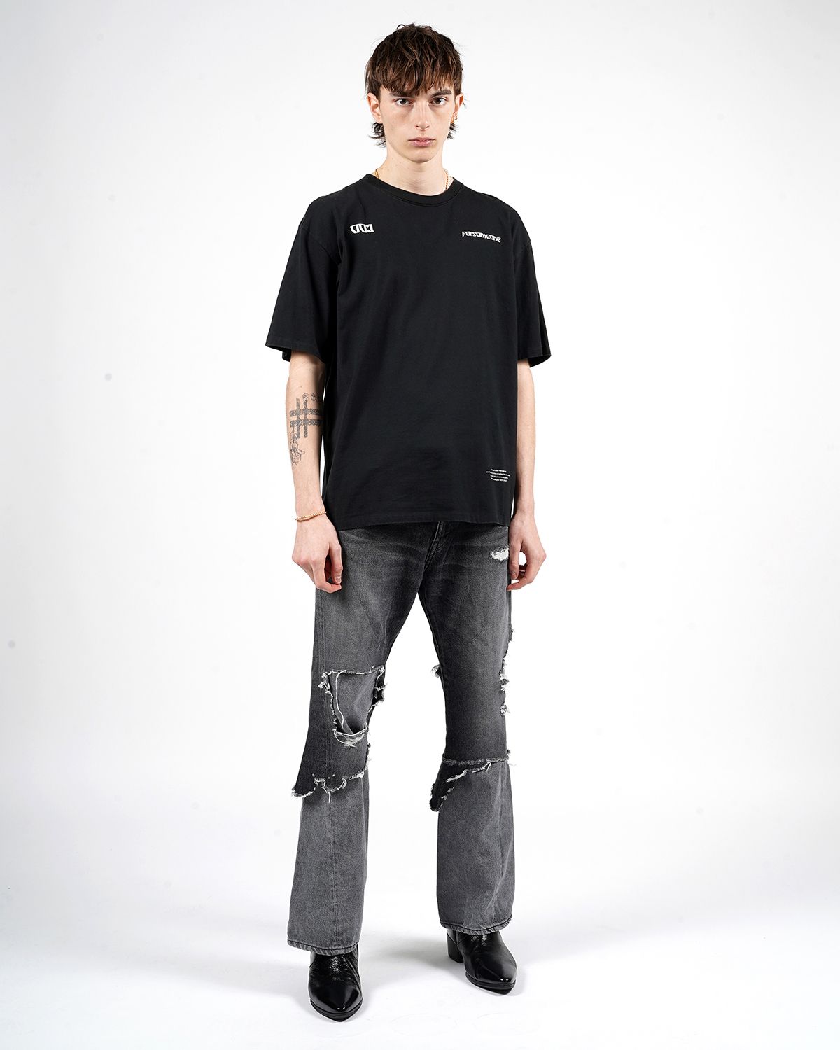 METAL TEE (BLACK) / Tシャツ ブラック