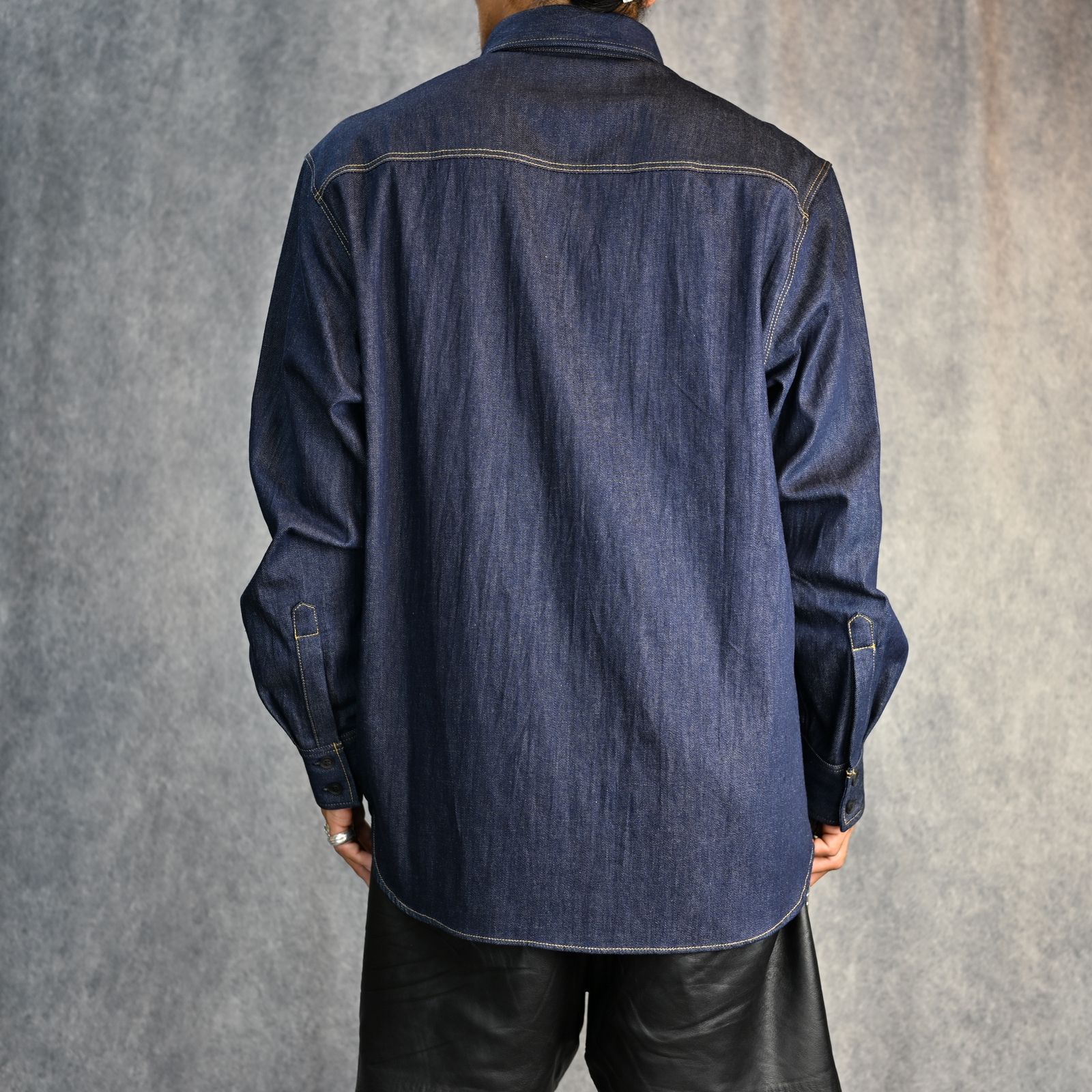 8OZ DENIM DOUBLE FRON SHIRT （INDIGO） / デニムシャツ （インディゴ） / HO-B44-023-1-03