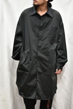 デタッチャブルカラーロングシャツコート / LB21FW-SH03-LN (BLACK)