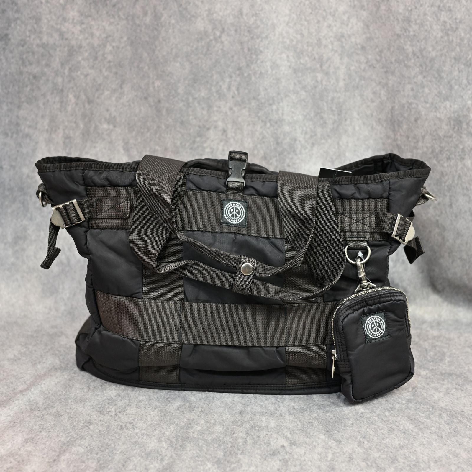 SUPER NYLON TOTE BAG (BLACK) / スーパーナイロン トートバッグ （ブラック） PC-015-265-10