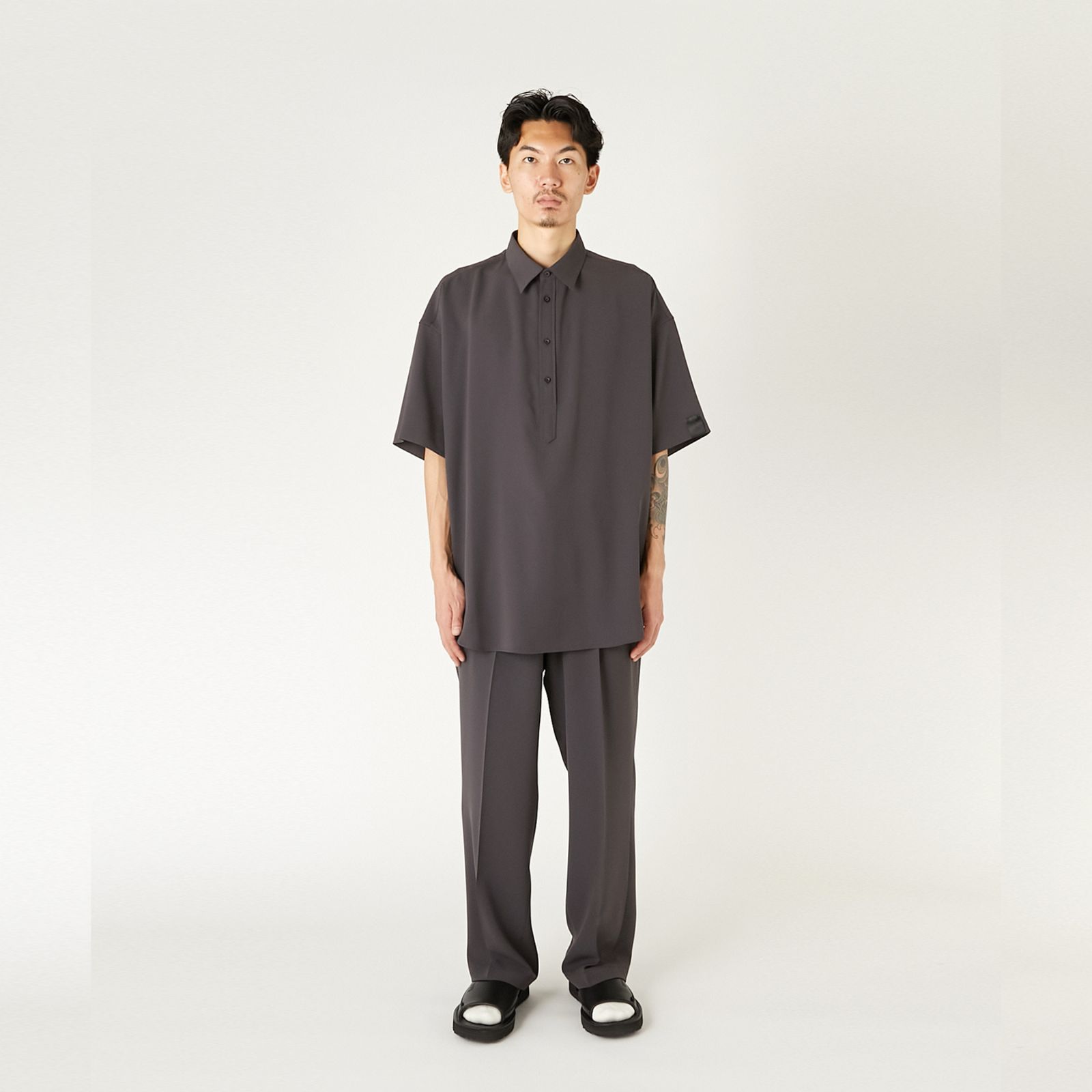 HALF SLEEVE SHIRT （CHARCOAL / チャコール）｜ハーフスリーブ シャツ｜2261-SH54-011