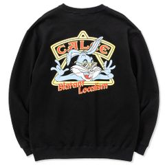 B.L Bunny crew neck sweat (Black) / ラビット クルーネックスウェット