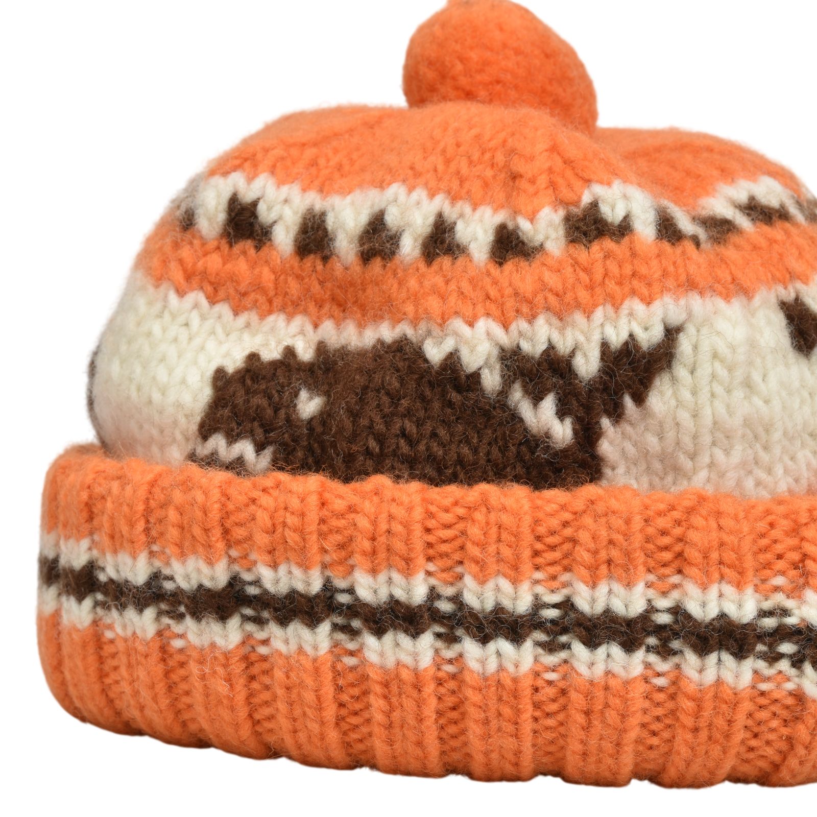 Canadian Knit Cap "SNOWMAN" (ORANGE)｜ニットキャップ・ニット帽｜Z01011