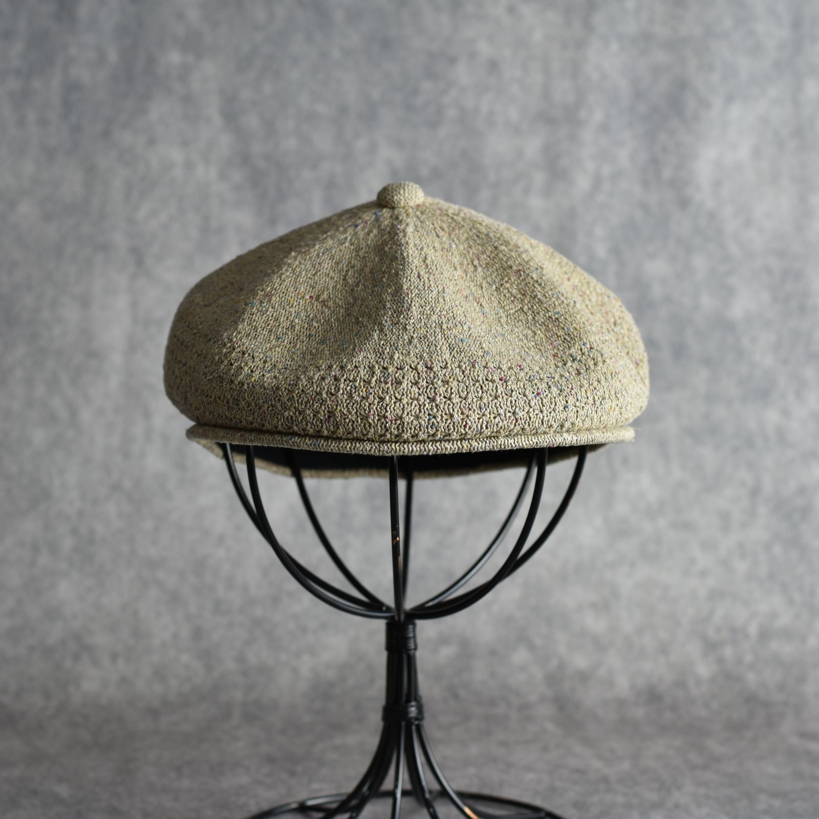 Silk Hunting Cap "GENTLEMAN" (BEIGE) / シルク ハンチング帽