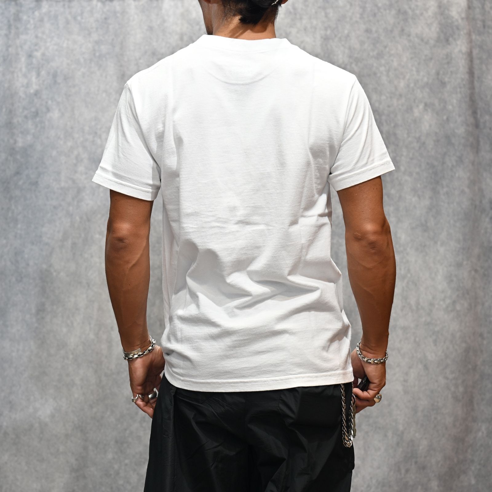 × MASSES “ROUND NECK” SHORT SLEEVE T A Ys （WHITE） / ML-T72-990-2