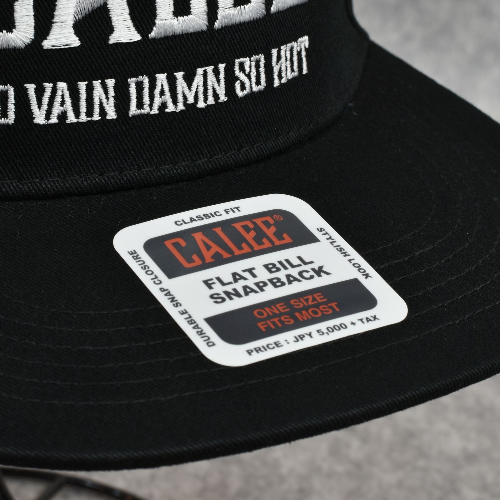 CALEE NATIONAL LOGO SOUVENIR CAP (BLACK/WHITE)｜ベースボール キャップ｜CL-25EA001EX