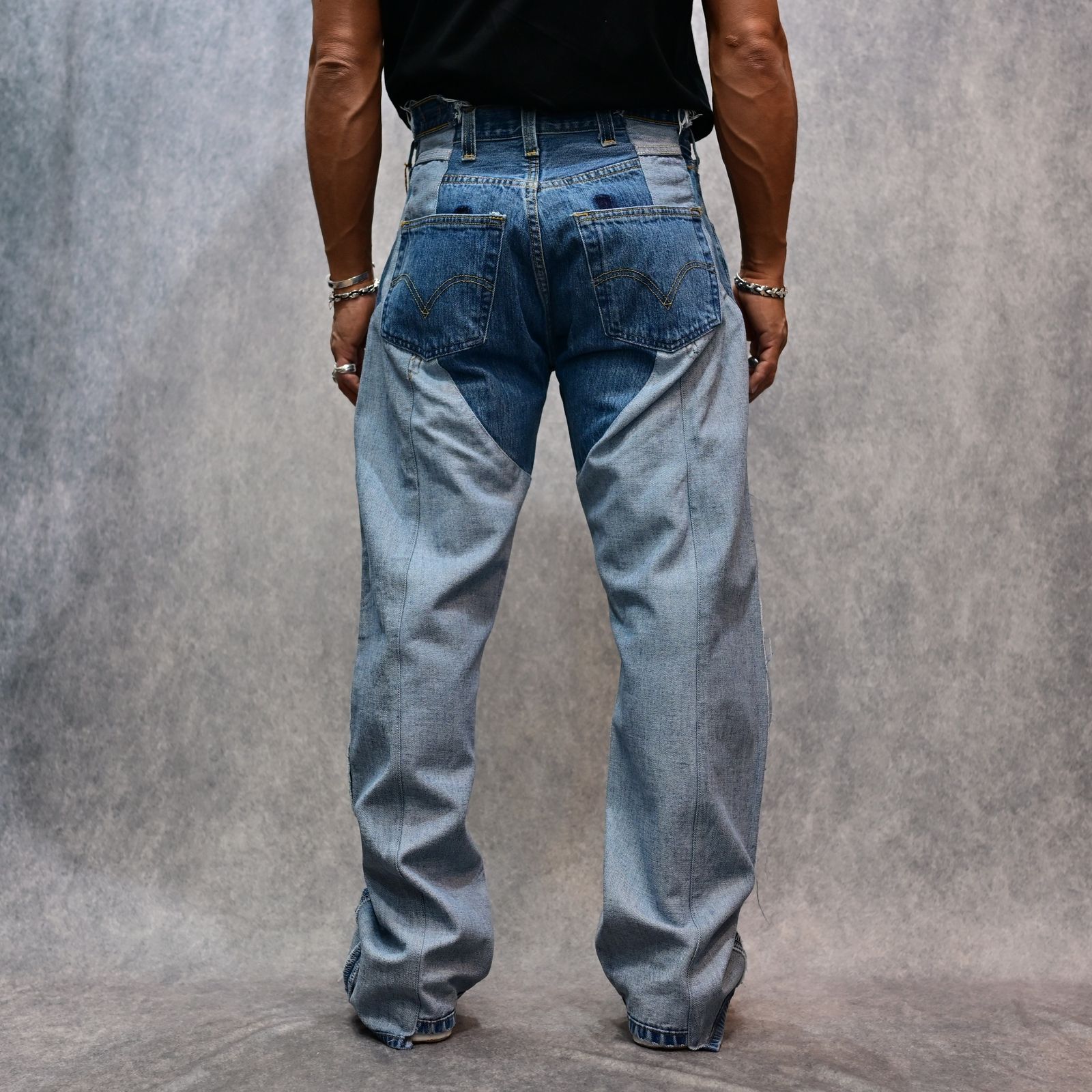 OLD PARK×MINEDENIM Inside out Chaps Jeans （USS） / MND-25SSOP002