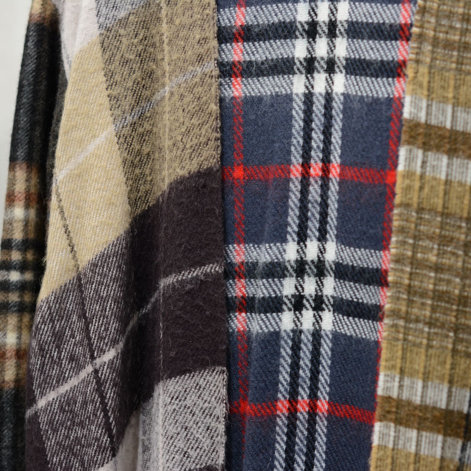OLD PARK×MINEDENIM Check MufflerCardigan