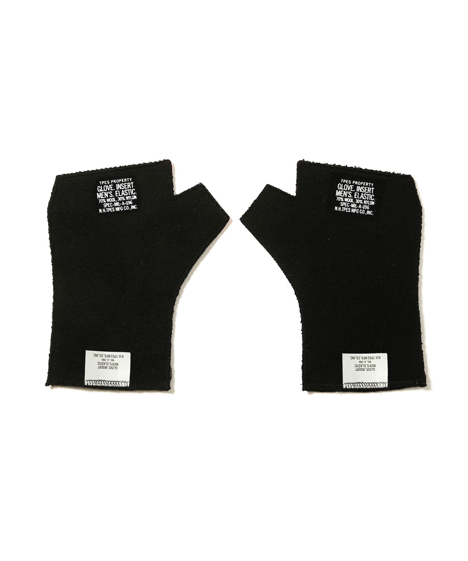 N.HOOLYWOOD - FINGERLESS GLOVES (BLACK) - ニット グローブ