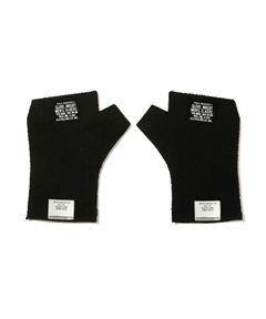 FINGERLESS GLOVES (BLACK) -  ニット グローブ （ブラック） 9242-AC04