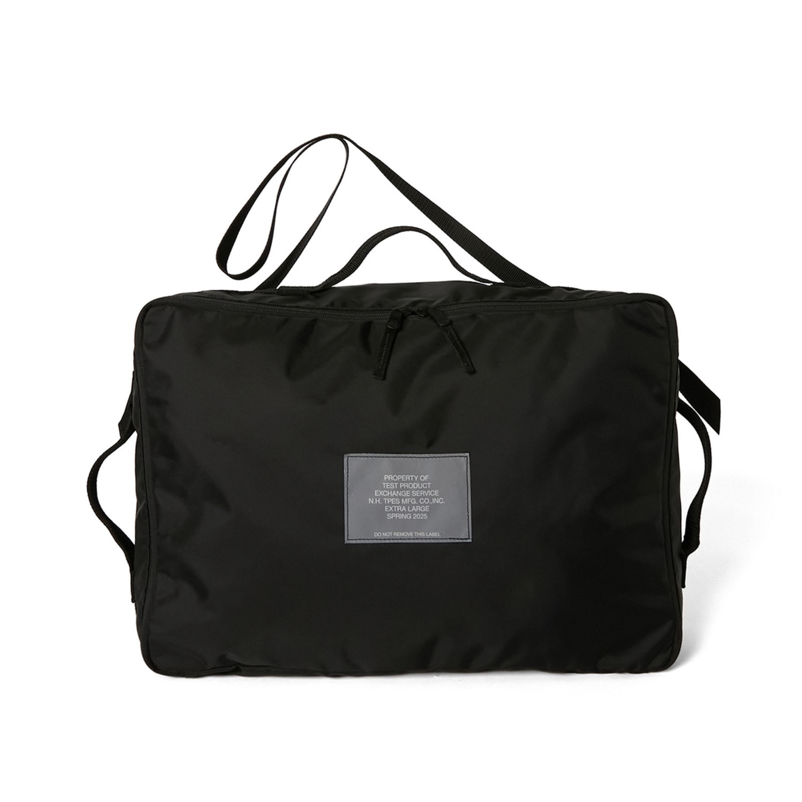 POUCH WITH STRAP （BLACK） / ファスナー ポーチ バッグ （ブラック） / 9251-AC02