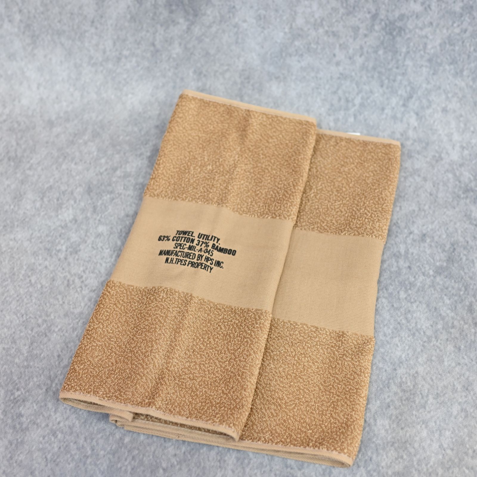 TEST PRODUCT EXCHANGE SERVISE × HIPPOPOTAMUS FACE TOWEL （BEIGE） / フェイスタオル (ベージュ) TPES-AC04