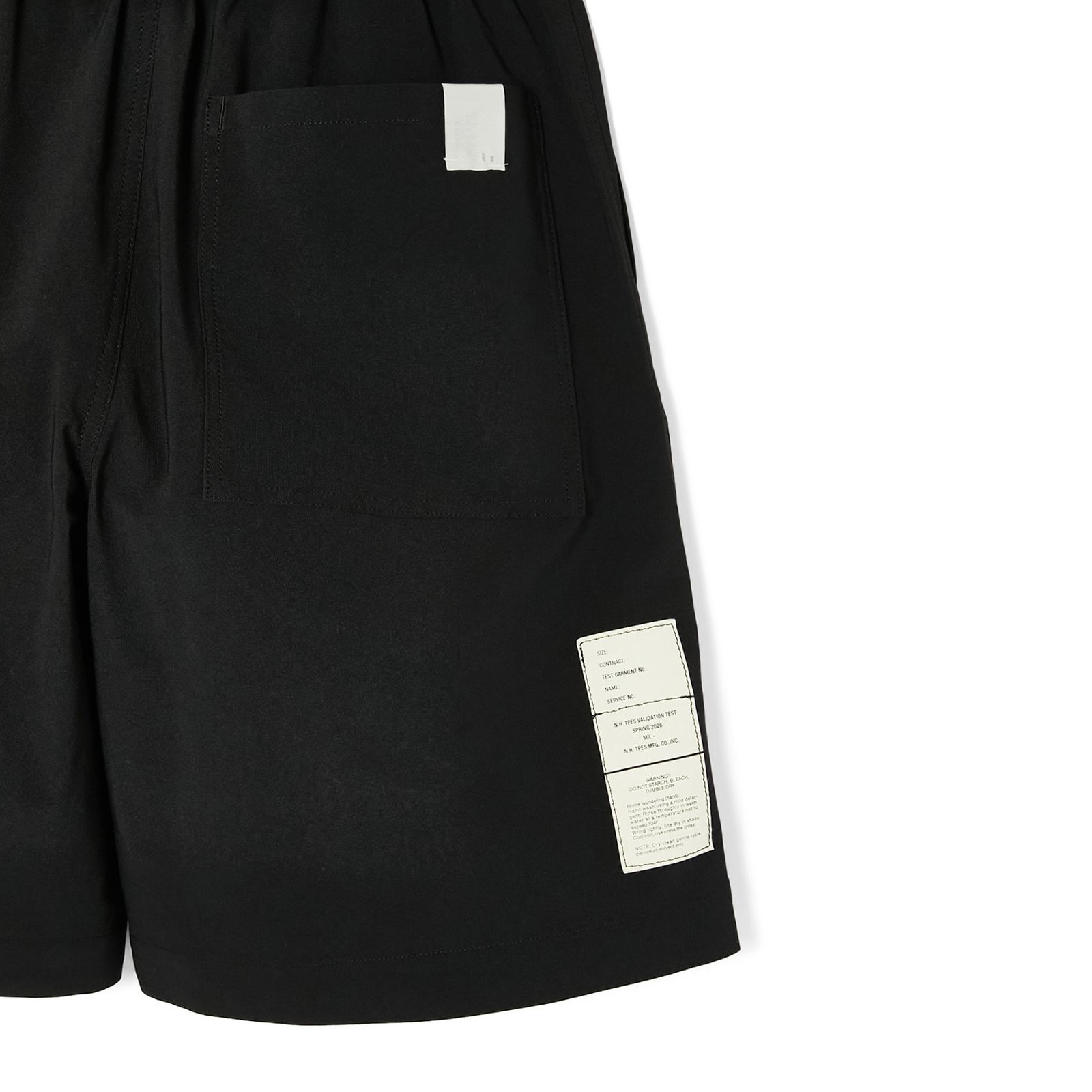 TUCK HALF PANTS （BLACK / ブラック）｜タック ハーフパンツ｜9261-CP54-002