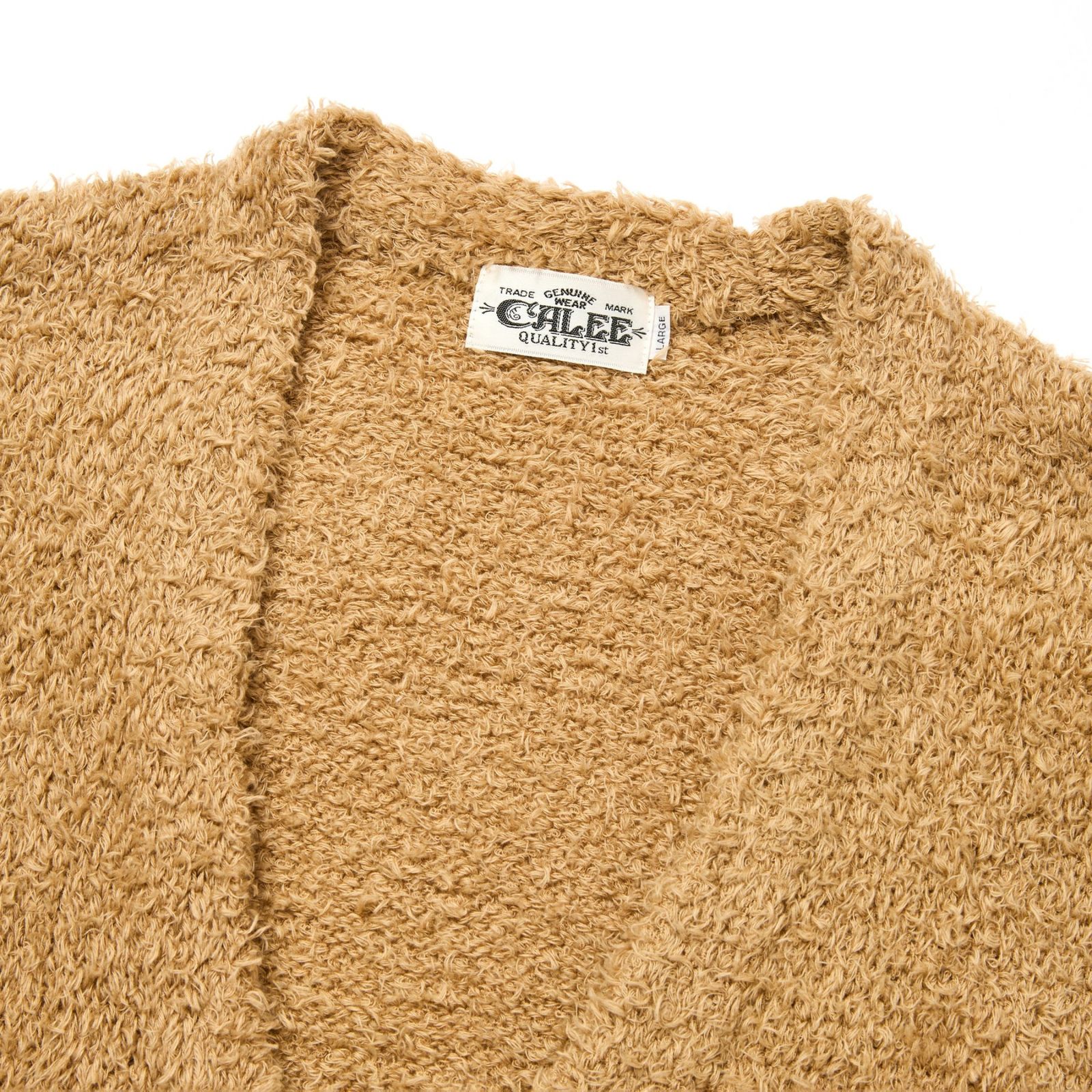 × EYYA KNIT C/F CARDIGAN (CAMEL)|× エイヤ コットンフリース カーディガン|CL-25AW001EYYA