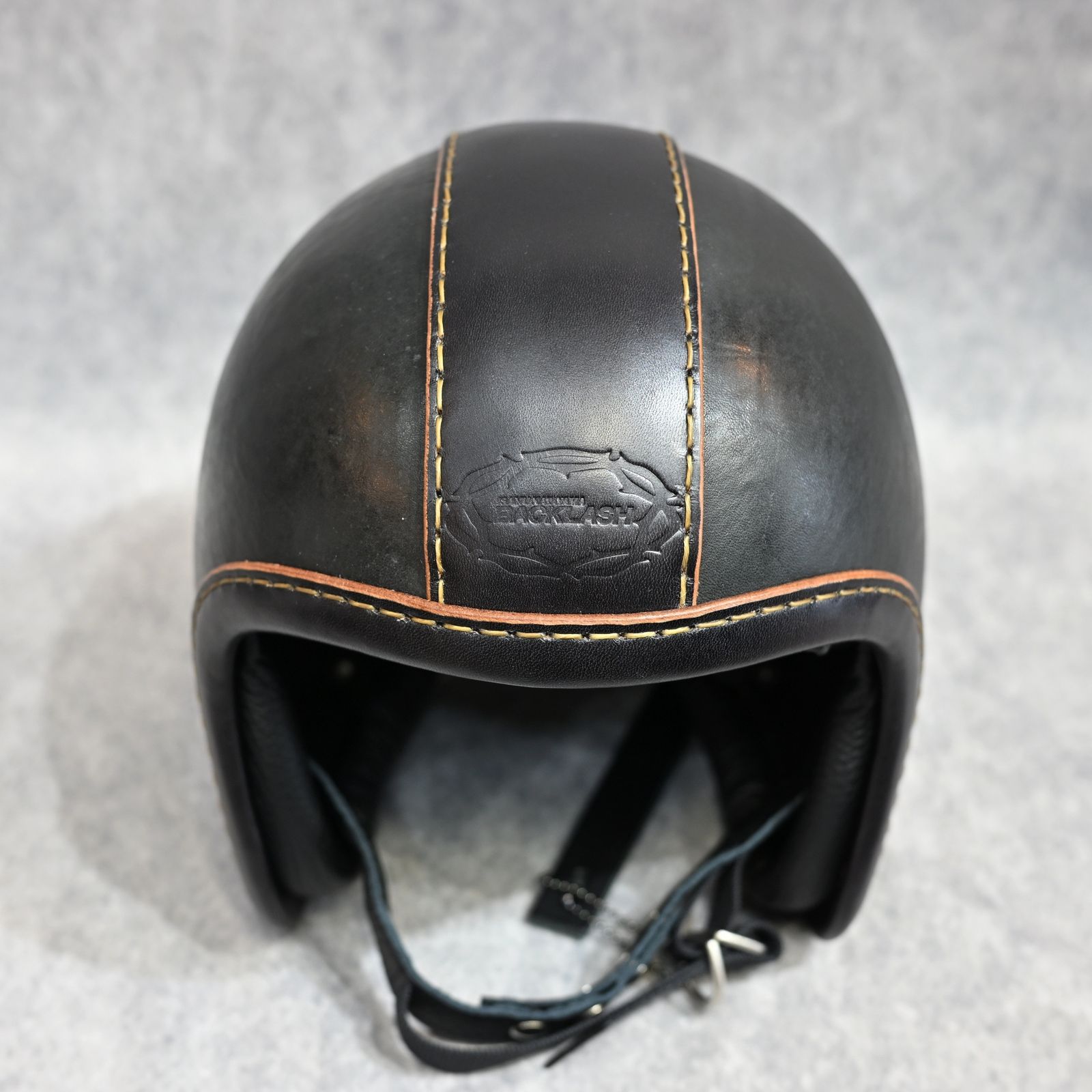 × TT＆Co. ジェットヘルメット （BLACK×BROWN）｜500-TX-BA-TYPE-1