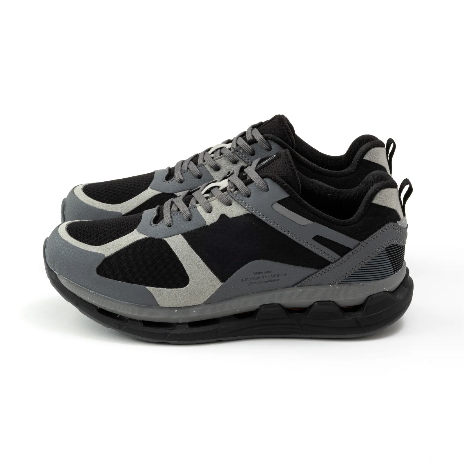 × MOISTHROUGH 360 ＜VENTIRIS＞ (BLACK / GRAY)｜モイスルー360 ＜ヴェンティリス＞ スニーカー｜MS360-CALEE001