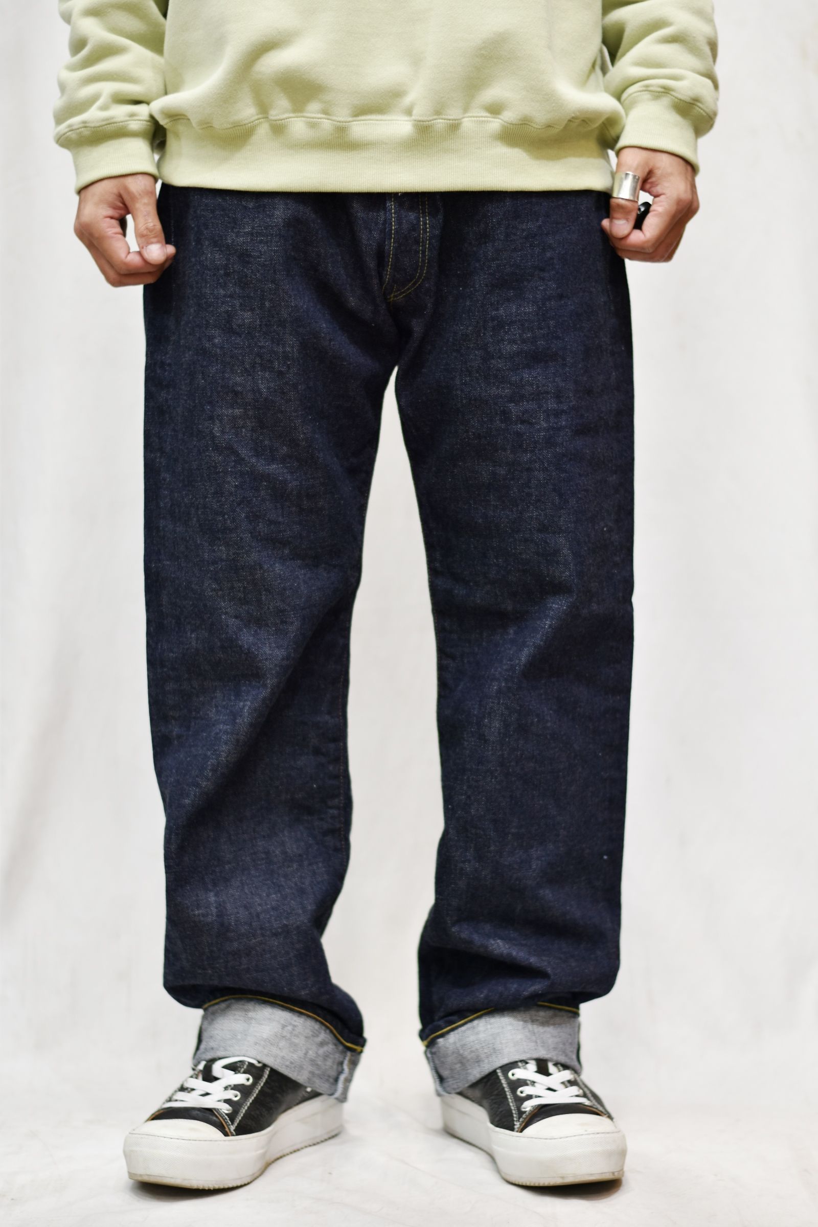 VINTAGE REPRODUCT STRAIGHT DENIM PANTS (OW INDIGO