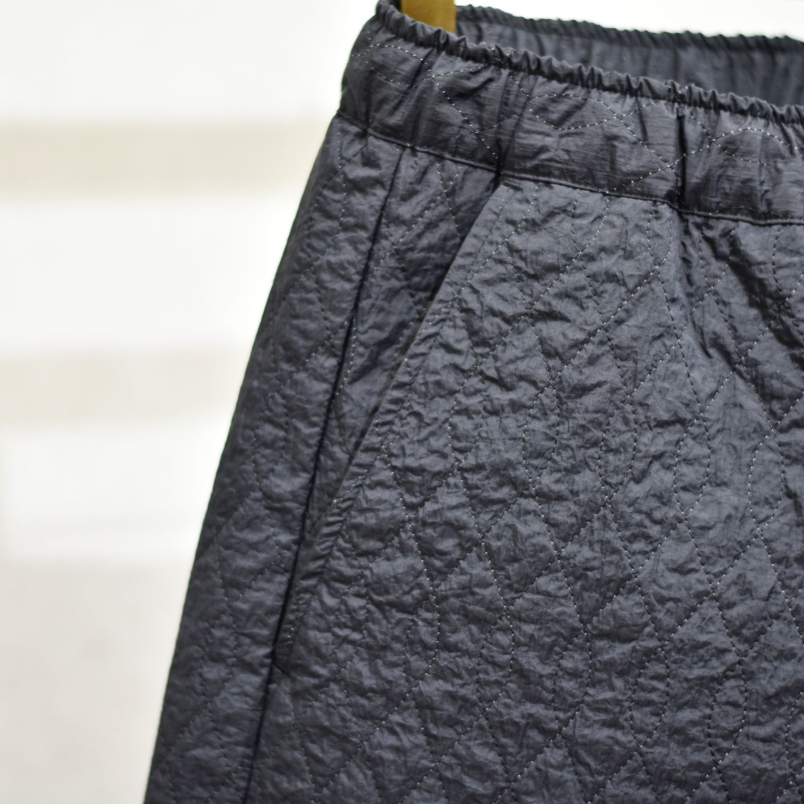 quilting passive pants (BLACK) / キルティング パッシブ パンツ