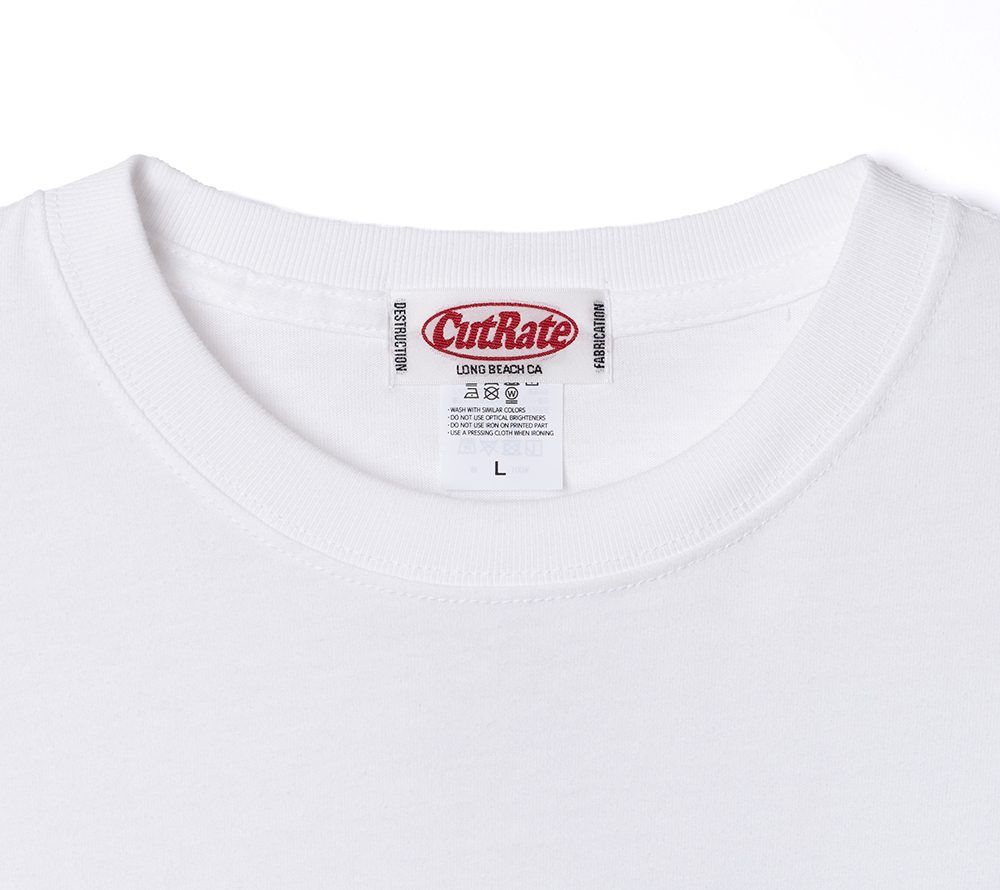 ×VENICE8 COFFEE HOUSE G.O.D DROP SHOULDER L/S TEE (WHT) / ドロップショルダー ロンT