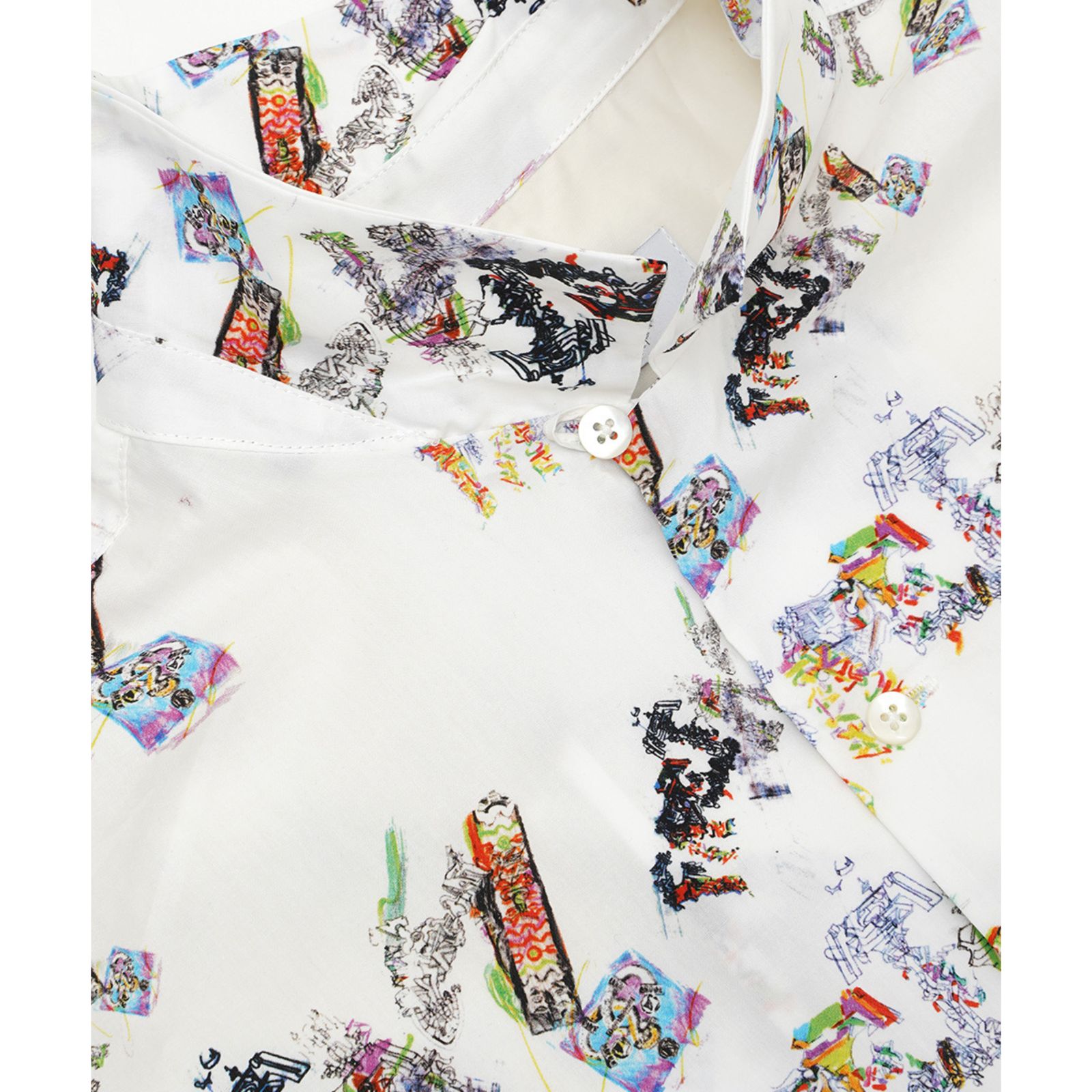 BIG SHORT SLEEVE SHIRT (MULTI) / ビッグシルエット 半袖シャツ