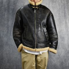 x blackmeans SHEEPSKIN FLIGHT JKT (BK) / ブラックミーンズ シープスキン フライトジャケット