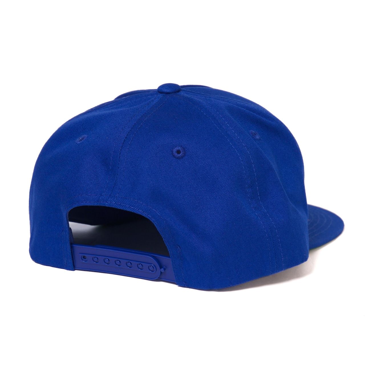 PINSTRIPE EMBROIDERY CAP (ROYAL)｜ピンストライプ ロゴ刺繍 ベースボールキャップ｜CR-26SS010