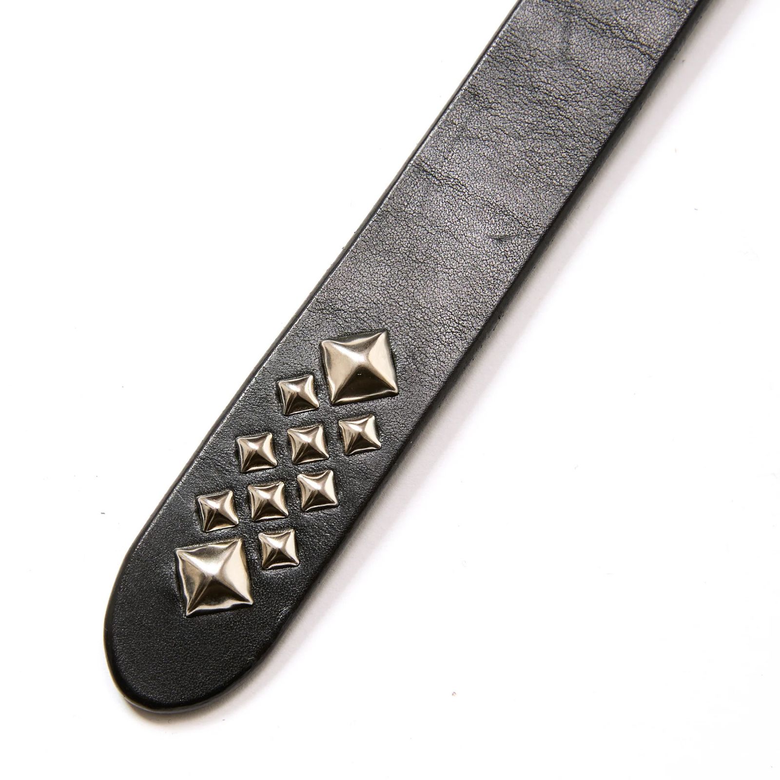 STUDS LEATHER NARROW LONG BELT (BLACK)｜スタッズ レザー ナロー ロングベルト｜CL-25AW004LE